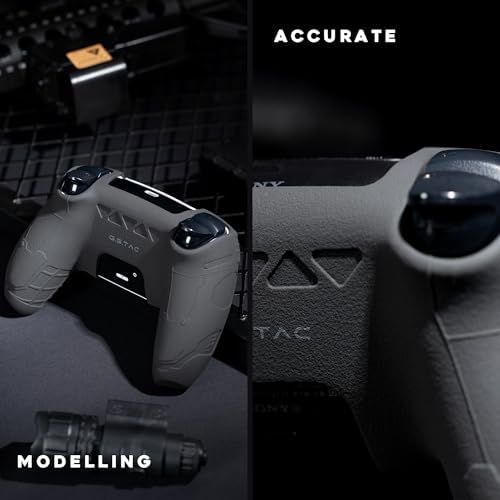 GeekShare G.S.TAC Tactical PS5 Controller Skin Set, Anti-Slip Silicone Protective Cover Skin Case for PS5 Wireless Controller with 2 Thumb Grip Caps and 2 Stickers - for Black Myth: Wukong - Image 4