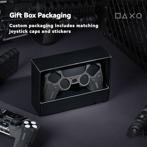 GeekShare G.S.TAC Tactical PS5 Controller Skin Set, Anti-Slip Silicone Protective Cover Skin Case for PS5 Wireless Controller with 2 Thumb Grip Caps and 2 Stickers - for Black Myth: Wukong - Image 5