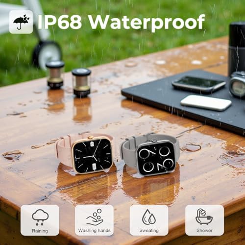 Smart Watch for Men Women with Bluetooth Calls, 1.83" HD Touchscreen Fitness Tracker, 110+ Sport Modes, Heart Rate/Sleep/Spo2 Monitor/Pedometer, IP68 Waterproof, Dark Green - Image 5